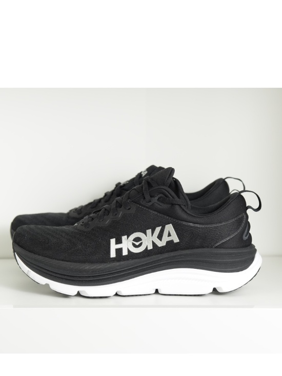 Hoka Mens Gaviota 5 Black/White Road Running Shoes US 10 EU 44